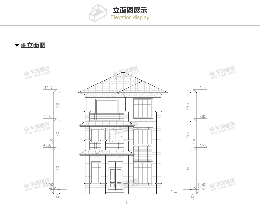 110平新中式農村別墅設計圖，三層造價才20萬，心動不如行動