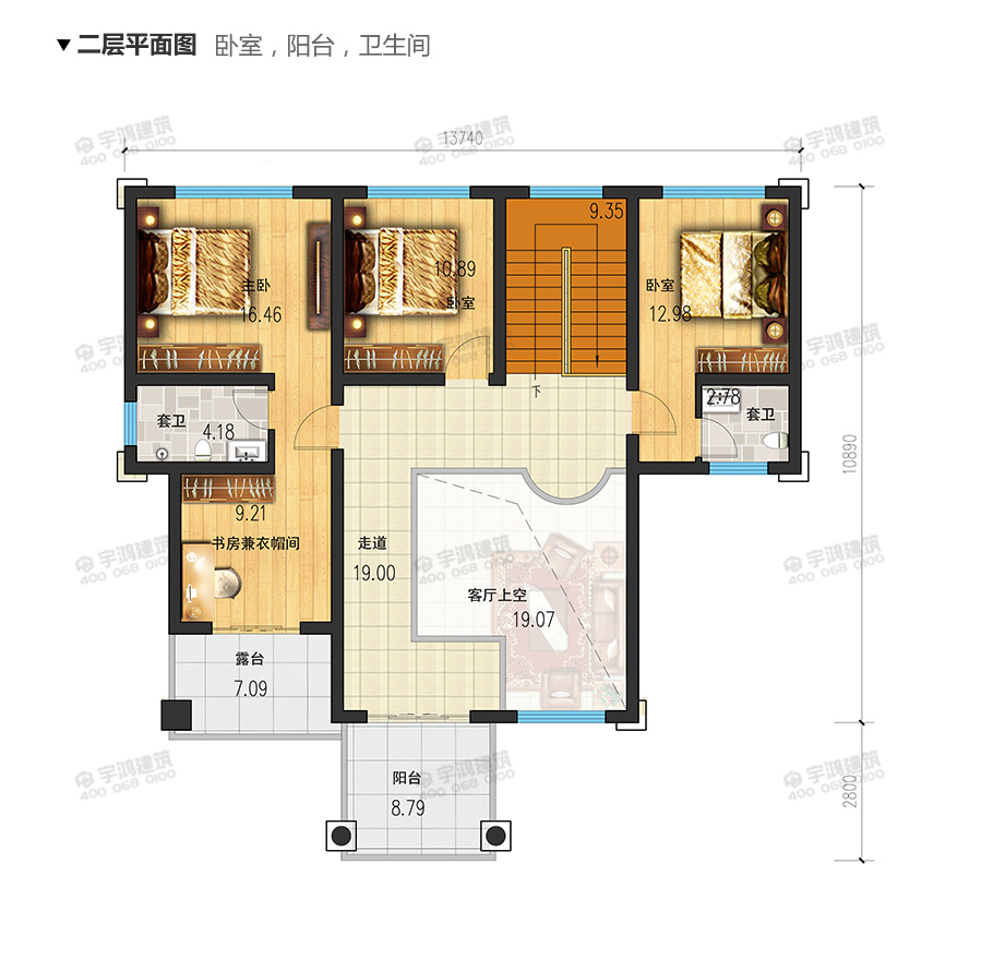 140平新中式20萬元二層小樓設(shè)計(jì)圖，耐看實(shí)用